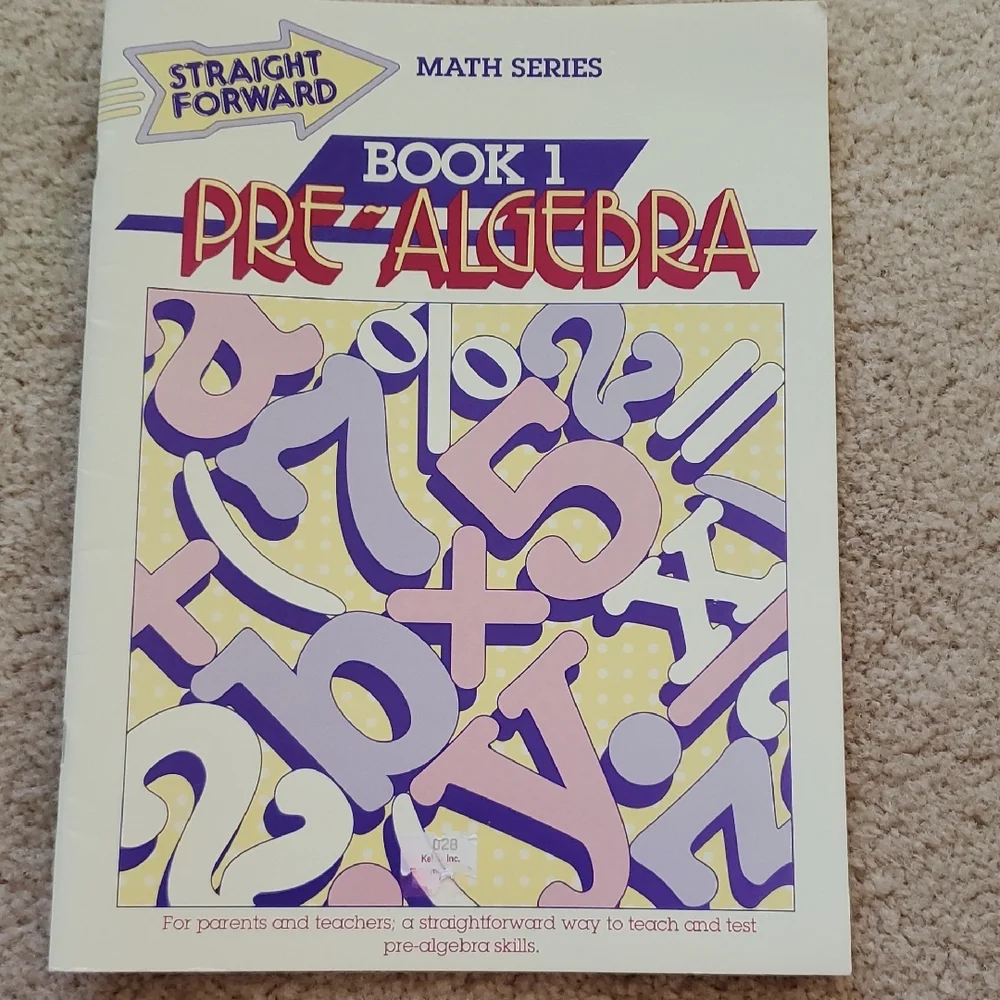 Straight Forward Pre-Algebra Books 1 and 2